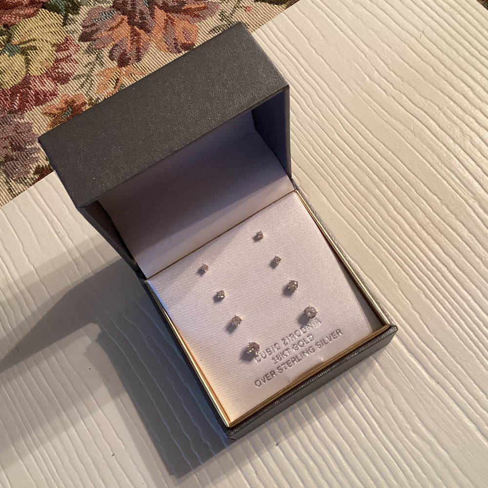 COPY - Brand New Four Pairs Primrose Cubic Zirconia Stud Earrings